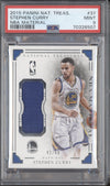 Stephen Curry 2015-16 Panini National Treasures 37 NBA Material 42/49 PSA 9