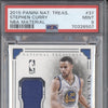 Stephen Curry 2015-16 Panini National Treasures 37 NBA Material 42/49 PSA 9