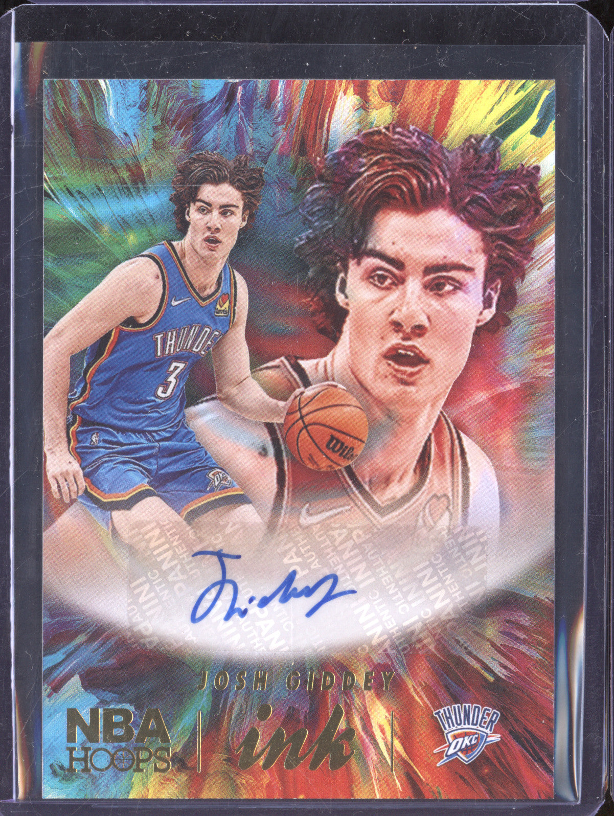 Josh Giddey 2022-23 Panini Hoops HI-JGD Hoops Ink Auto