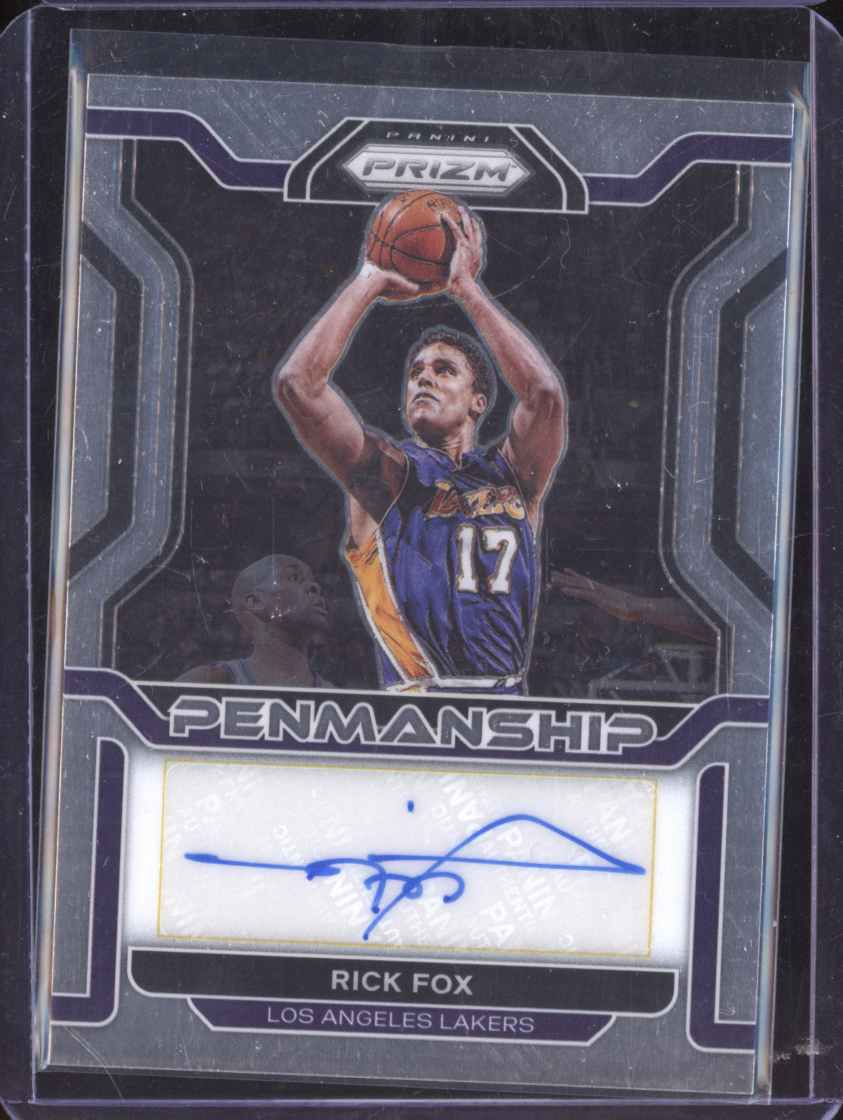 Rick Fox 2021-22 Panini Prizm PM-RFX Penmanship Auto