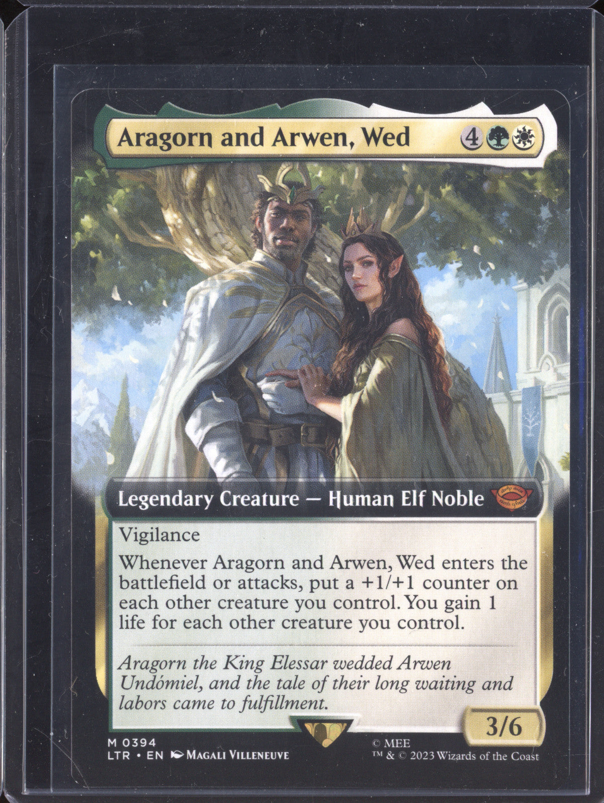 Aragorn and Arwen, Wed 2023 MTG LotR: Tales of Middle-earth 394 Mythic Rare