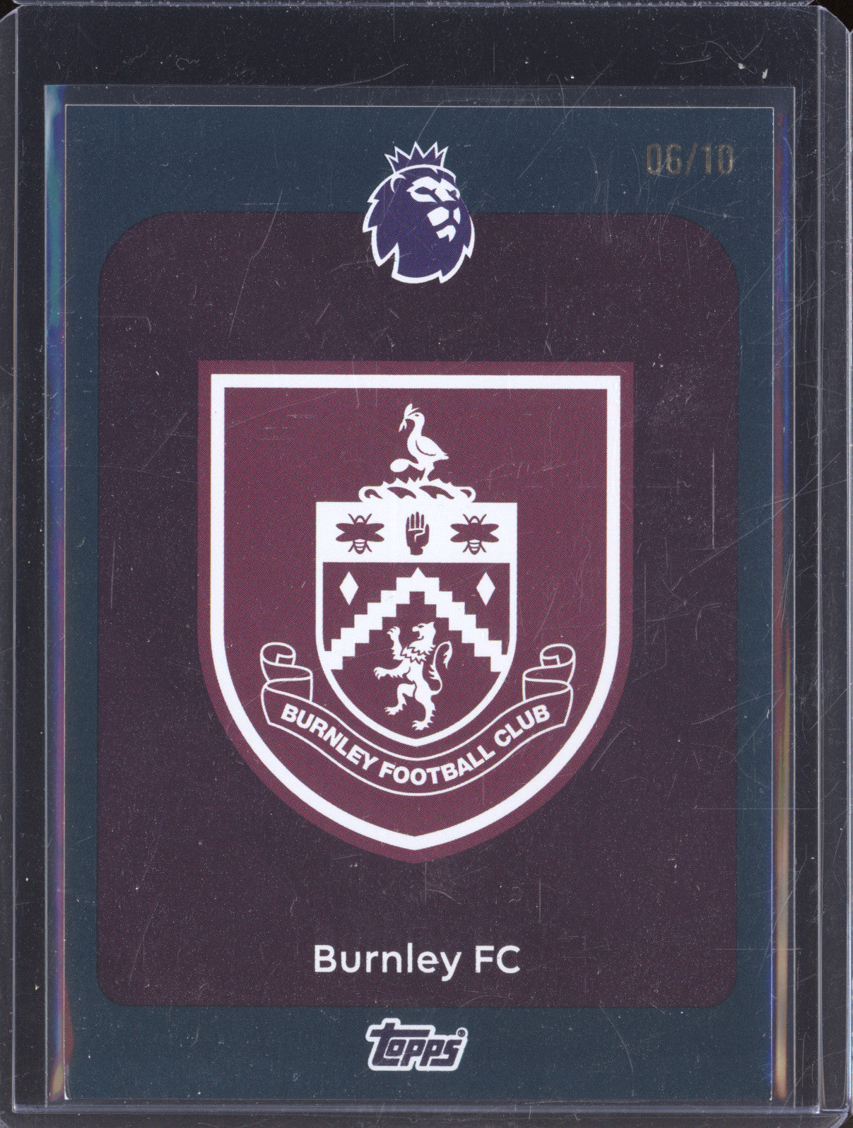 2025-26 Topps Premier League 307 Burnley FC Black 06/10