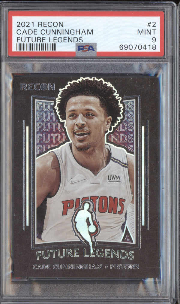 Cade Cunningham 2021-22 Panini Recon 2 Future Legends RC PSA 9