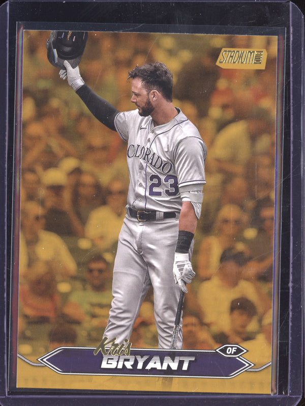 Kris Bryant 2024 Topps Stadium Club 190 Gold Foil