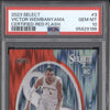 Victor Wembanyama 2023-24 Panini Select 3 Certified Red Flash RC 64/99 PSA 10