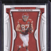 Travis Kelce 2022 Panini National Treasures 38 Jersey Numbers Red 71/87