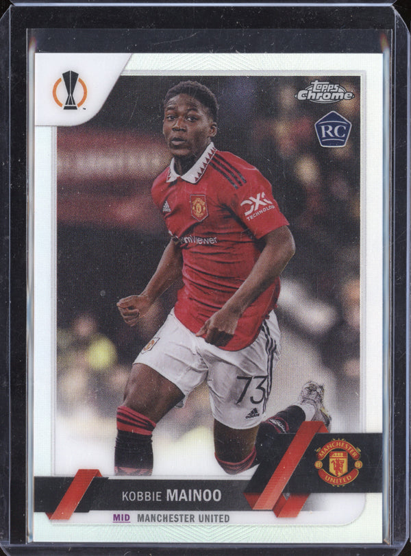 Kobbie Mainoo 2022-23 Topps Chrome UEFA 118 Refractor RC