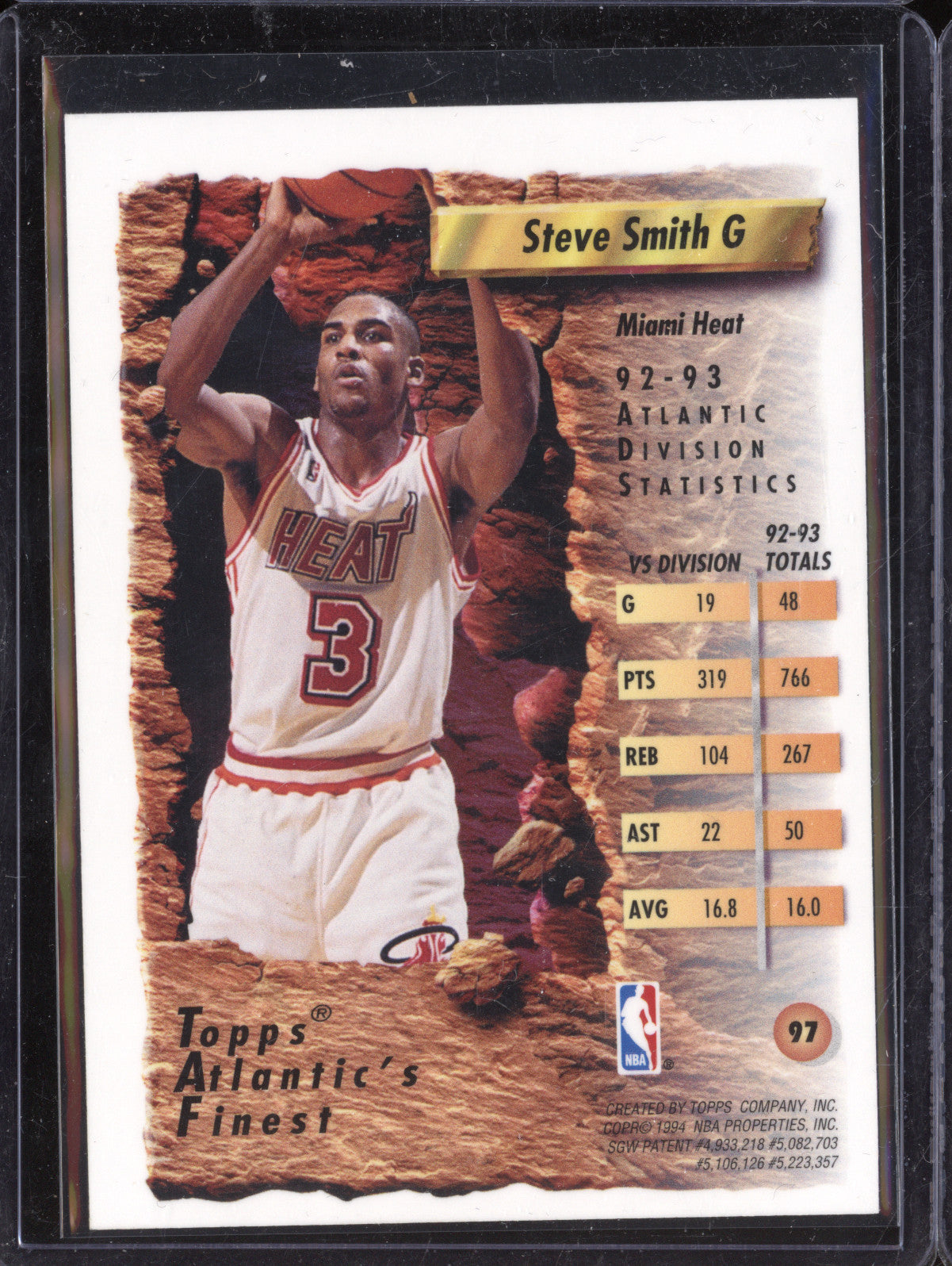 Steve Smith 1993-94 Topps Finest 97 Refractor