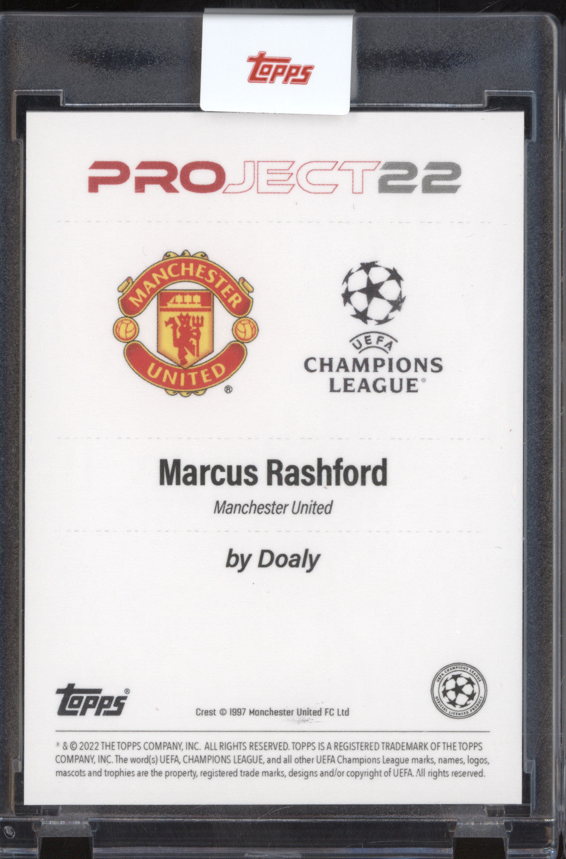 Marcus Rashford 2022 Topps Project 22