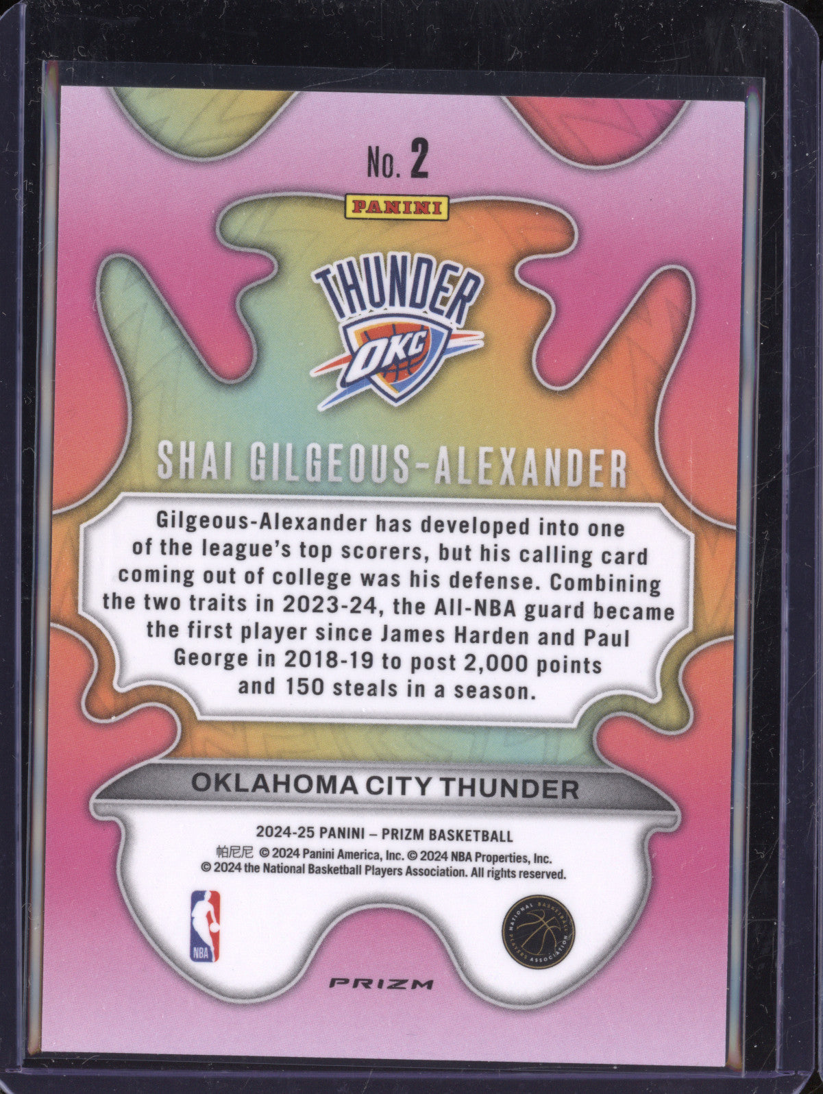 Shai Gilgeous-Alexander 2024-25 Panini Prizm 2 Groovy