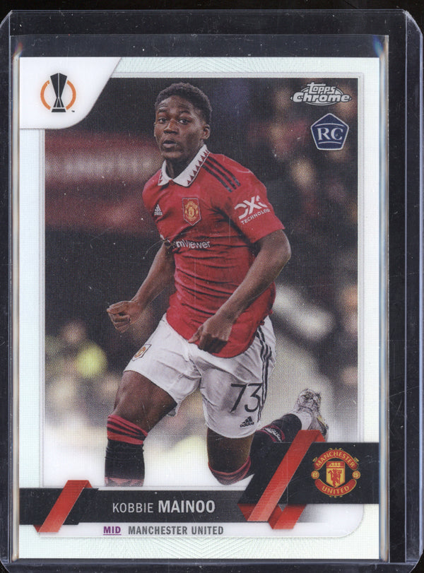 Kobbie Mainoo 2022-23 Topps Chrome UEFA 118 Refractor RC