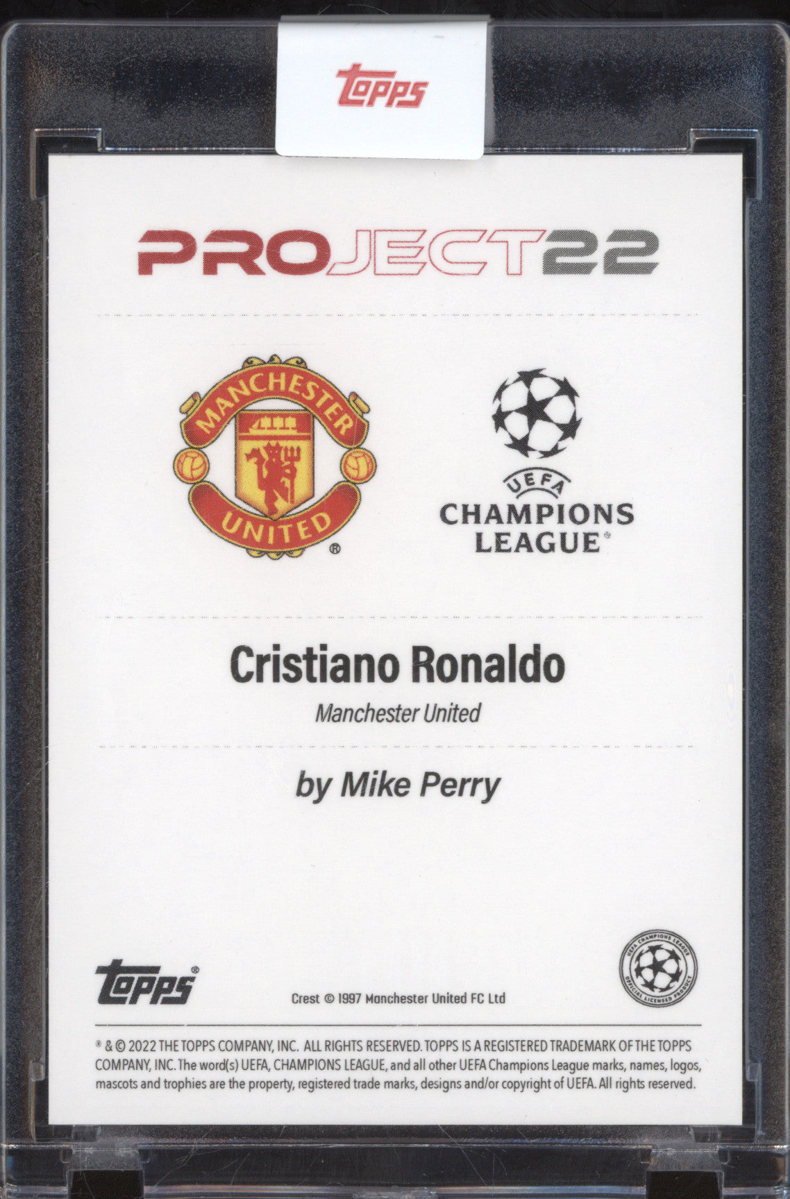 Cristiano Ronaldo 2022 Topps Project 22
