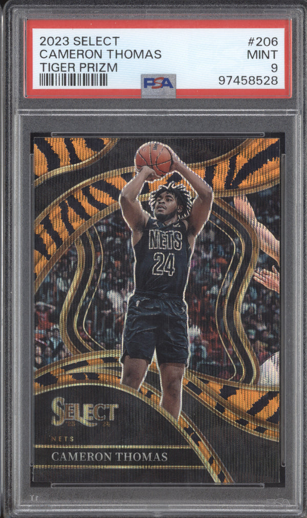 Cameron Thomas 2023-24 Panini Select 206 Tiger PSA 9