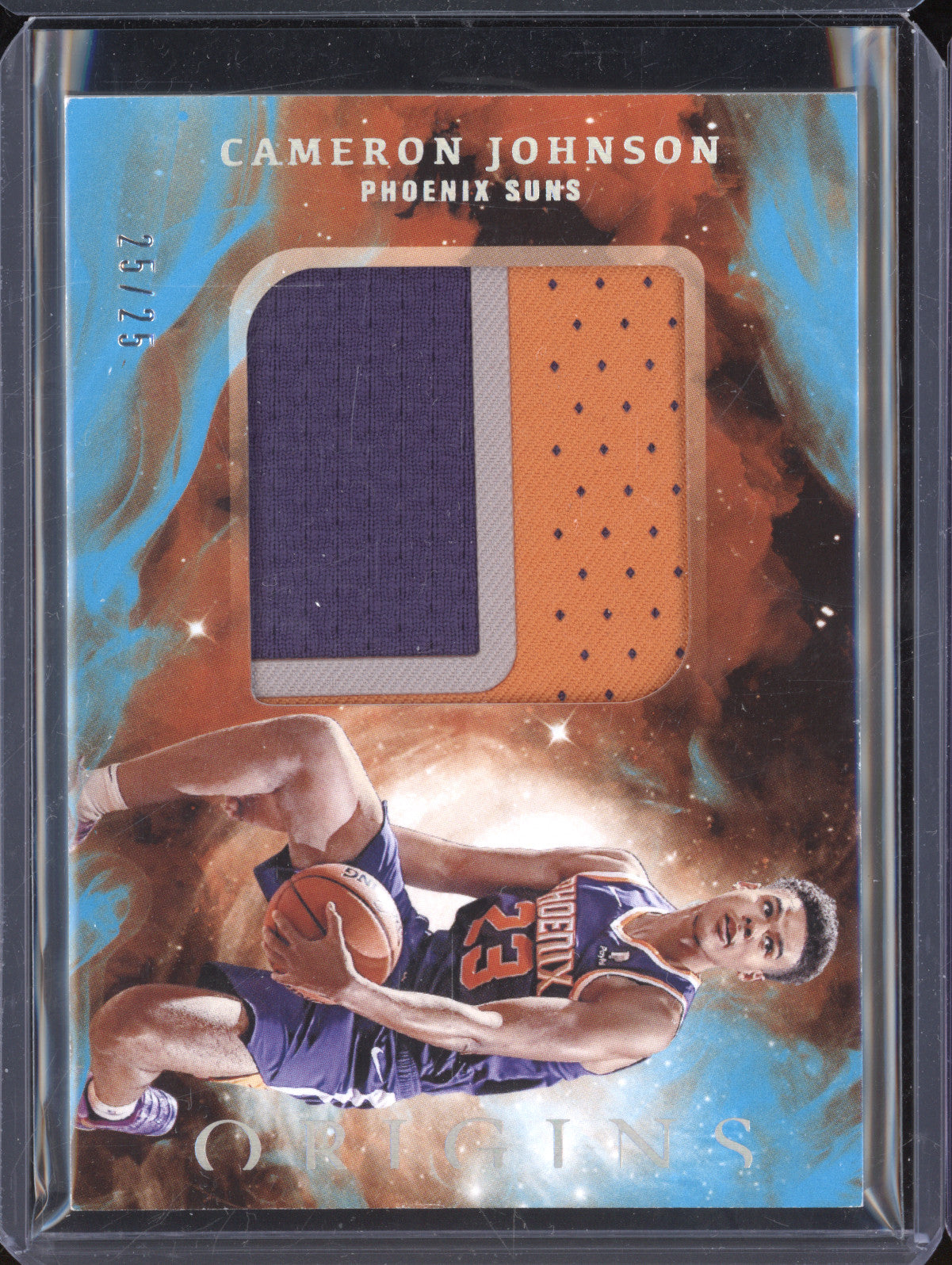 Cameron Johnson 2019-20 Panini Origins RJ-CJN Rookie Jumbo Patch Turquoise /25