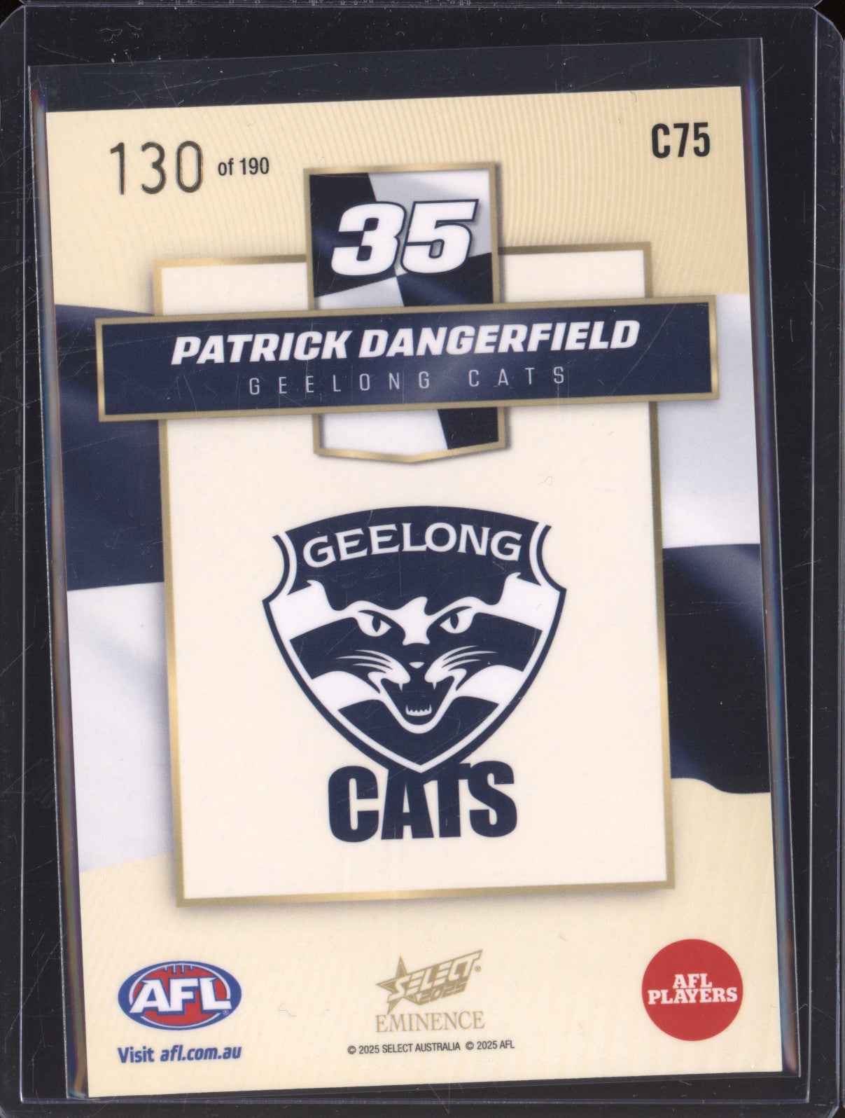 2025 AFL Select Eminence Colours C75 Patrick Dangerfield 130/190
