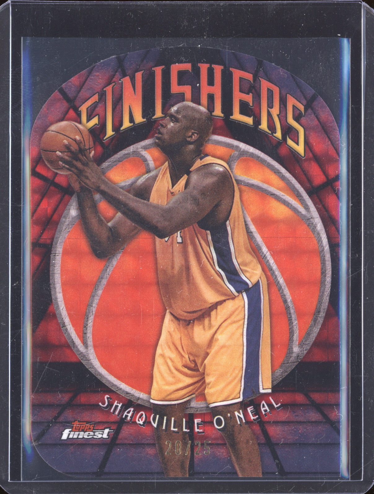 Shaquille O'Neal 2024-25 Topps Finest F-8 Finishers Red Black Geometric 20/25