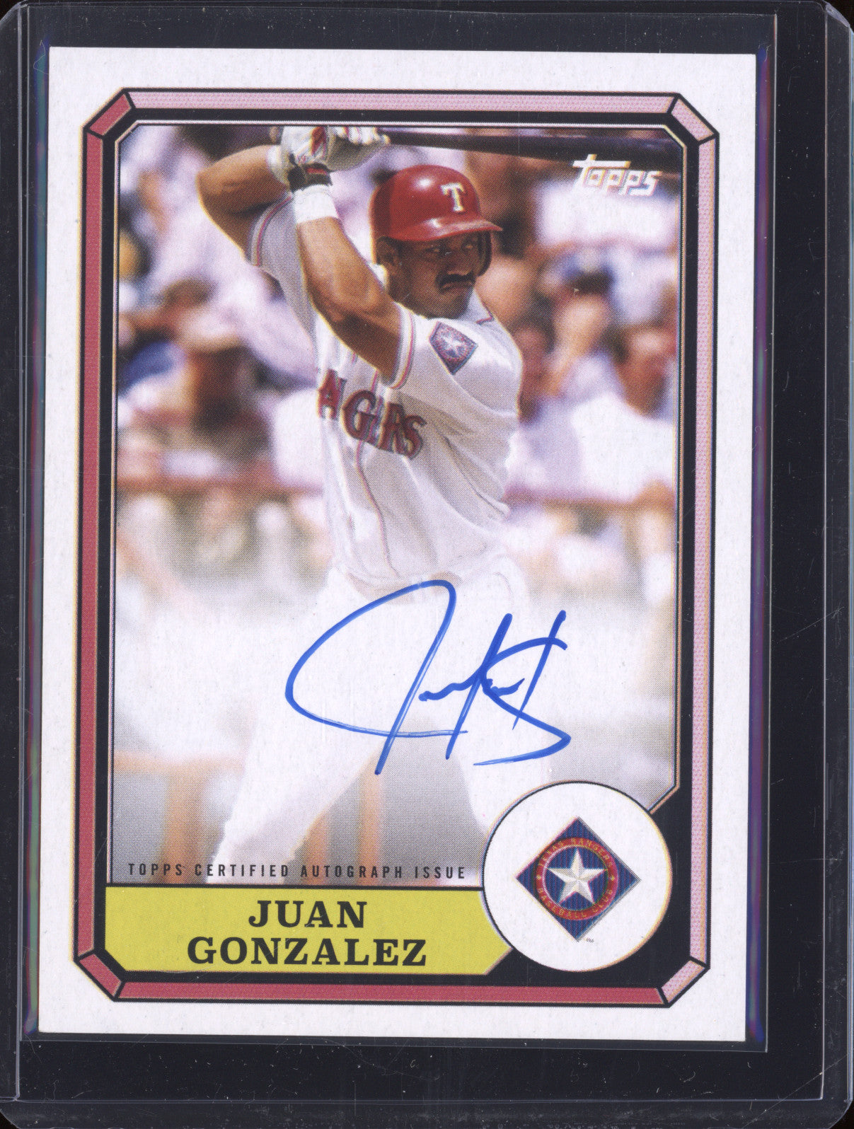 Juan Gonzalez 2025 Topps Archives 87BBA-JG Boardwalk and Baseball Auto