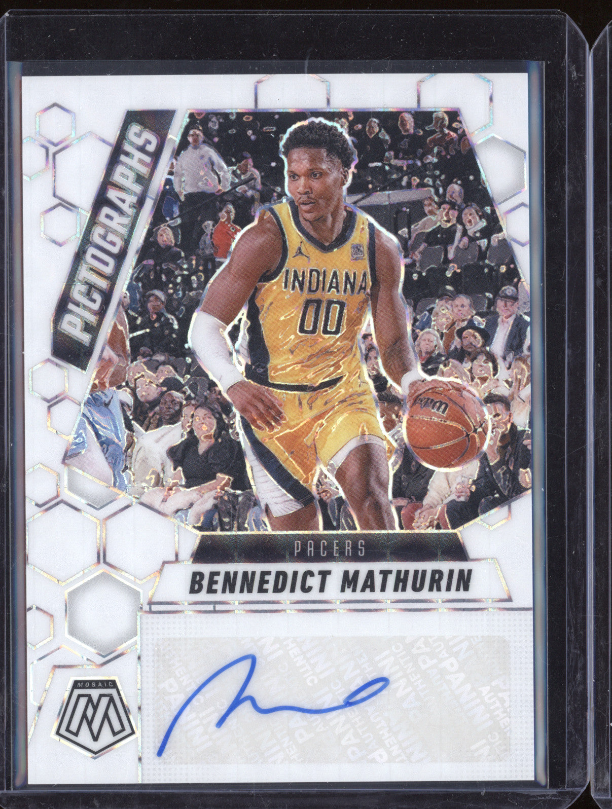 Bennedict Mathurin 2024-25 Panini Mosaic PM-BEN Pictographs Mosaic White 21/25