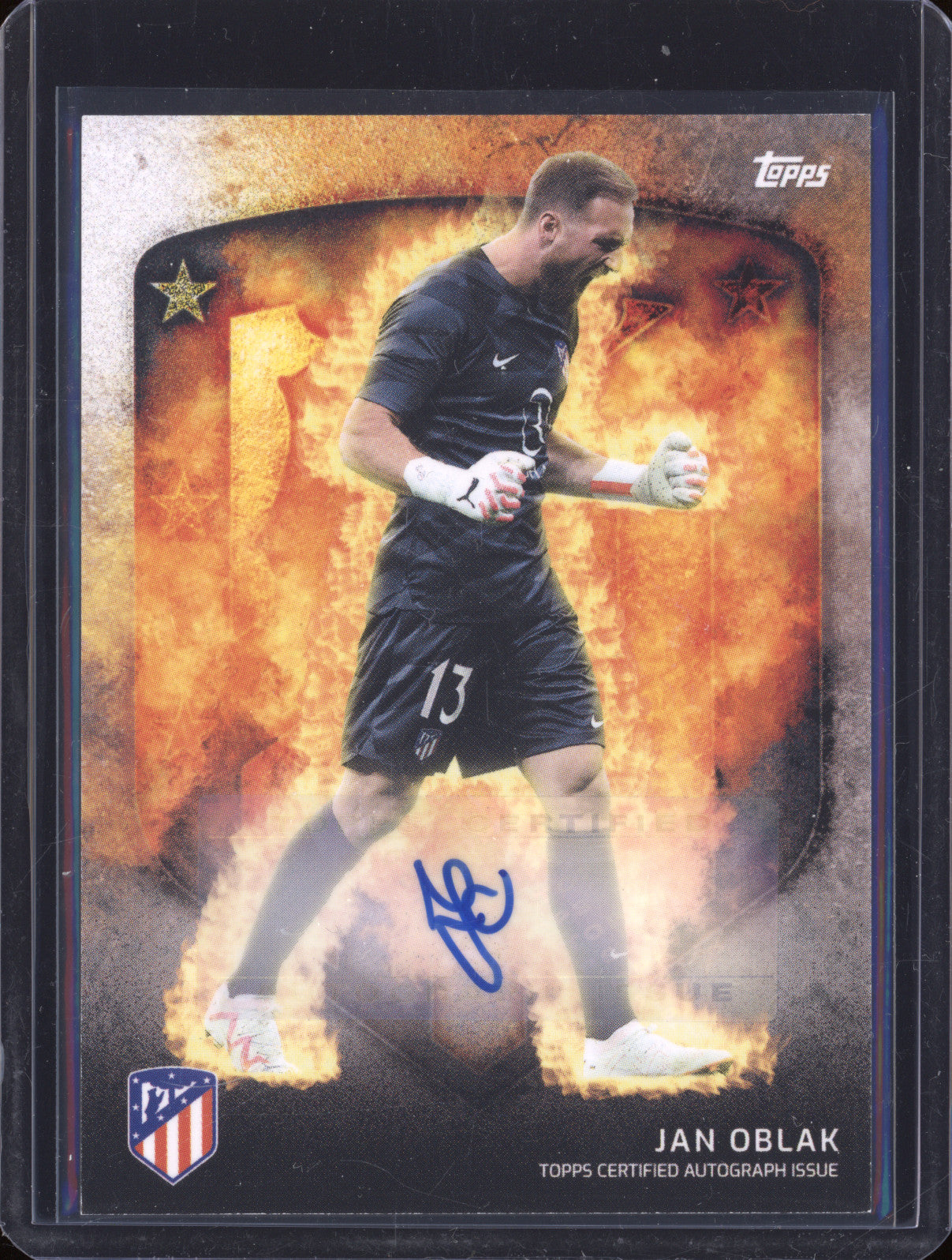 Jan Oblak 2023-24 Topps Athletico de Madrid Team Set IN-JO Autograph