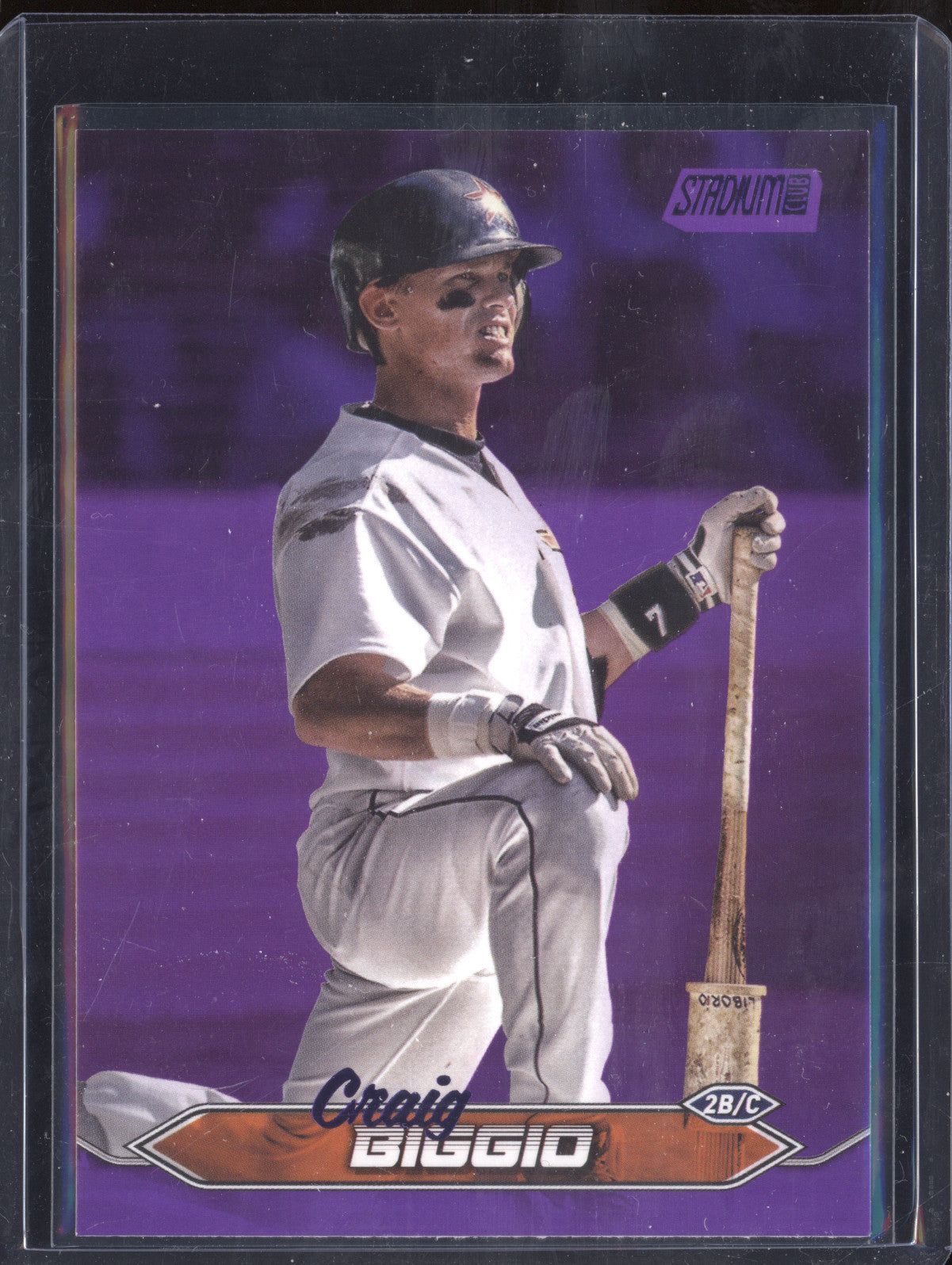 Craig Biggio 2024 Topps Stadium Club 135 Purple Foil 48/75