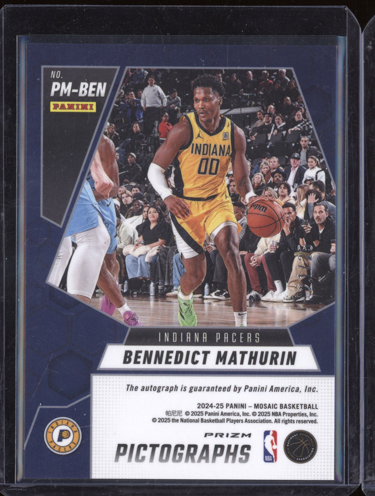 Bennedict Mathurin 2024-25 Panini Mosaic PM-BEN Pictographs Mosaic White 21/25