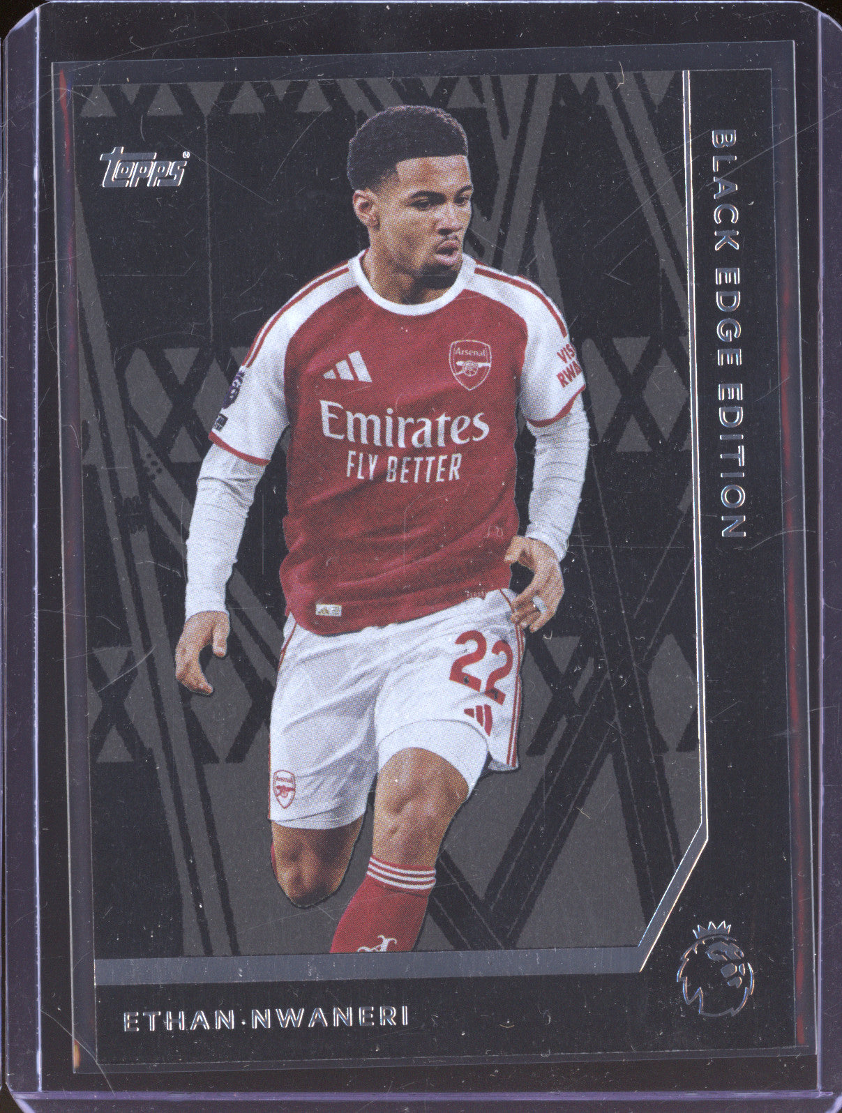 Ethan Nwaneri 2025-26 Topps Premier League BE 1 Black Edge