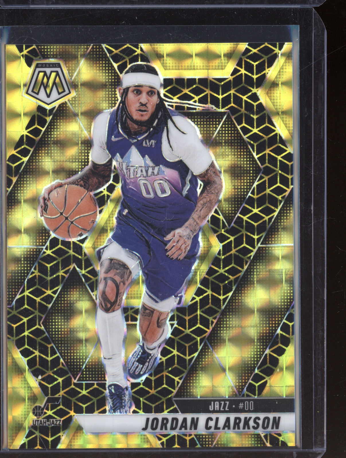 Jordan Clarkson 2024-25 Panini Mosaic 149 Spectris Gold FOTL 5/10