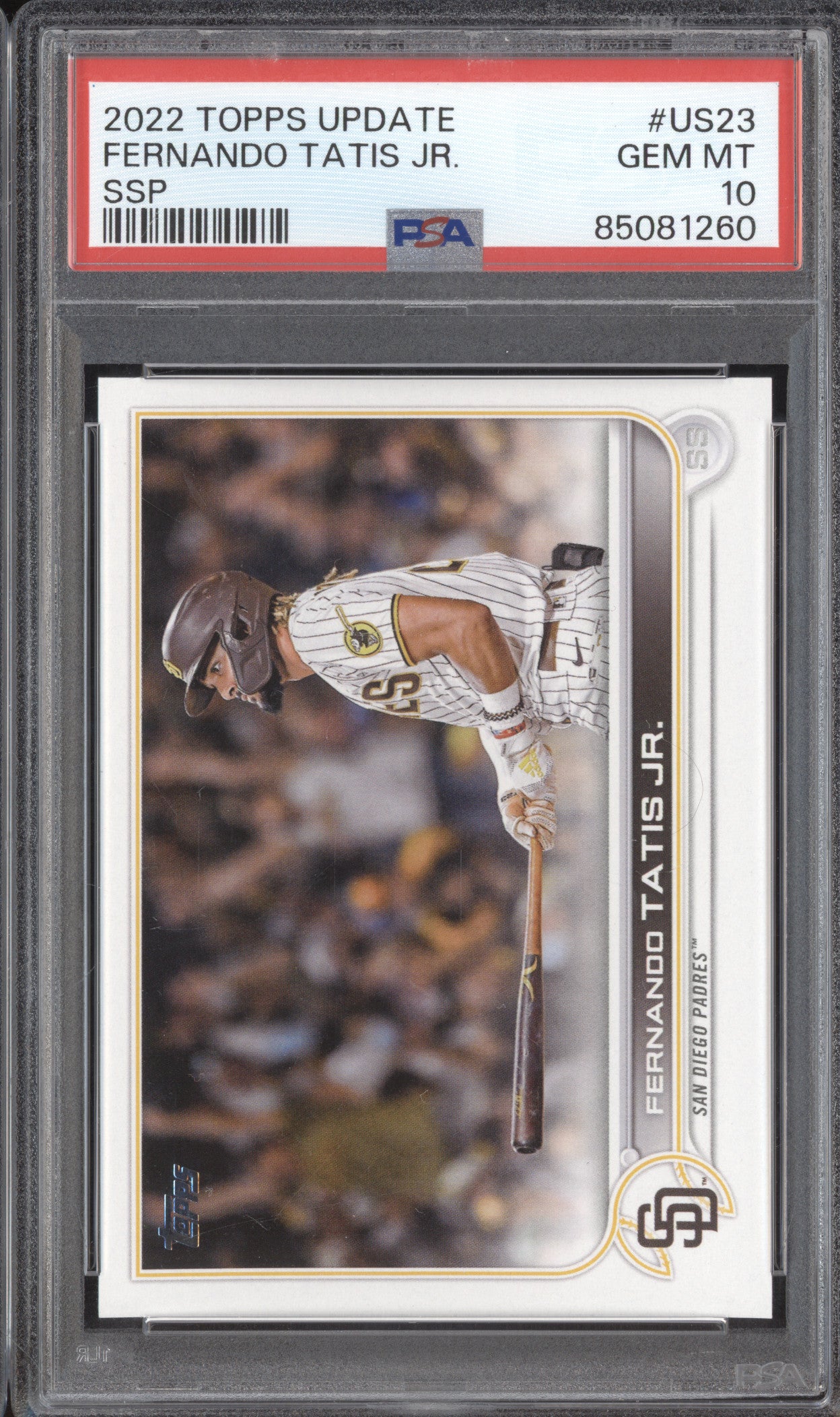 Fernando Tatis Jr 2022 Topps Update US23 SSP PSA 10