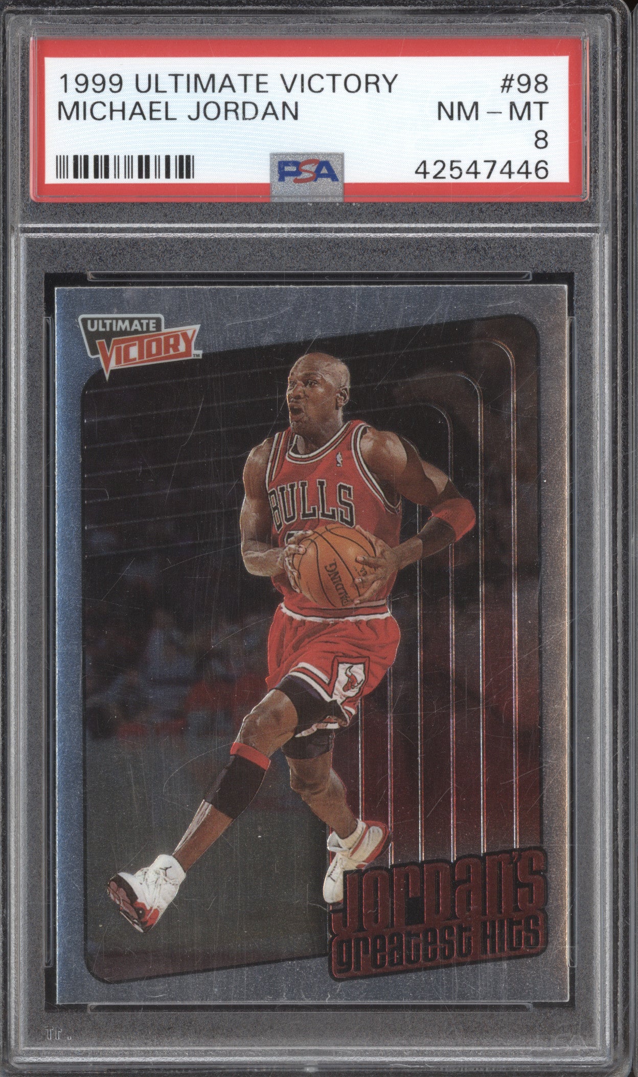 1999 Upper Deck Ultimate Victory 98 Michael Jordan PSA 8