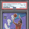 Trae Young 2020-21 Panini Donruss Optic 11 Splash! Purple PSA 8