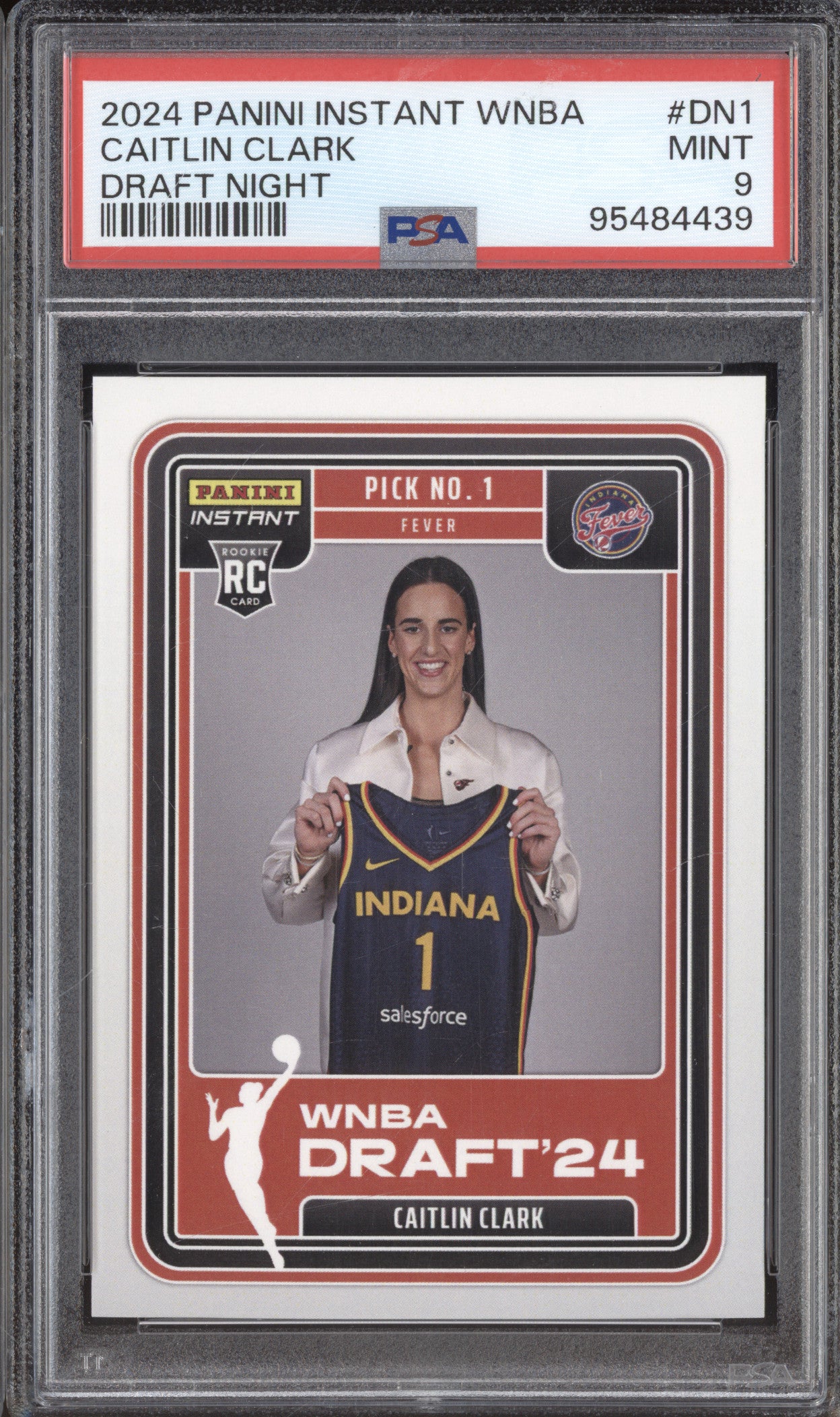 2024 Panini DN1 Caitlin Clark Fever RC PSA 9