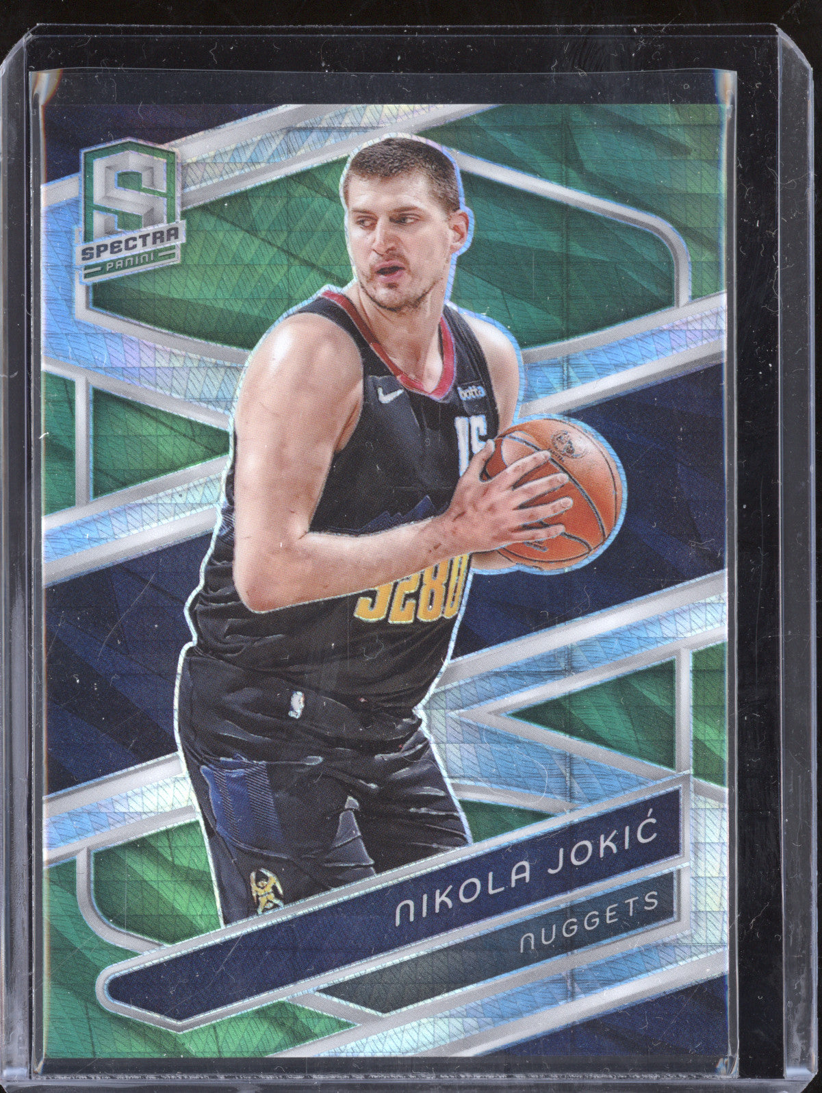 Nikola Jokic 2023-24 Panini Spectra 41 Green International 38/75