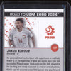 Jakub Kiwior 2023 Topps Pristine Road to Euro 2024 127 Orange Refractor RC 4/25