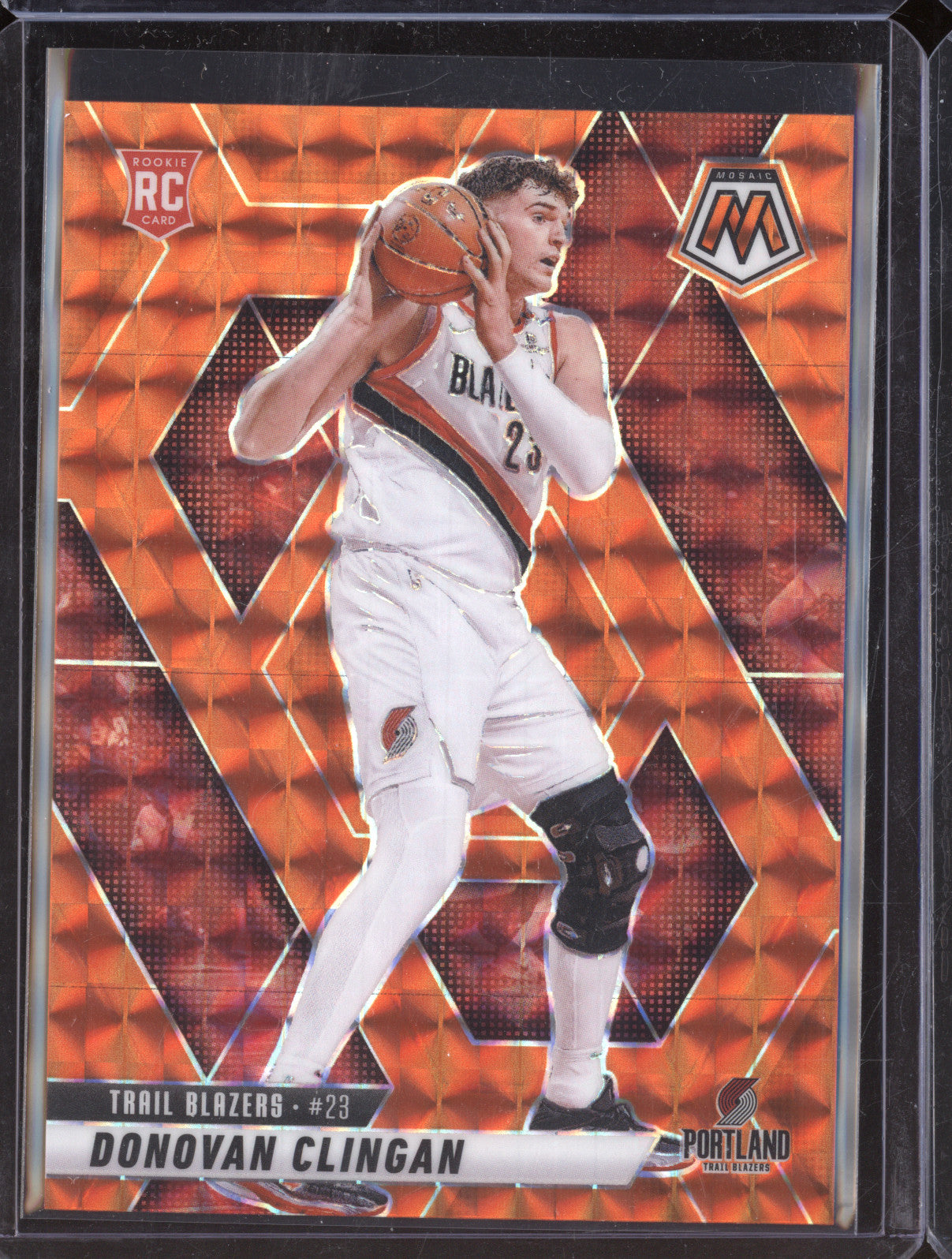 Donovan Clingan 2024-25 Panini Mosaic 246 Orange Mosaic RC 173/249