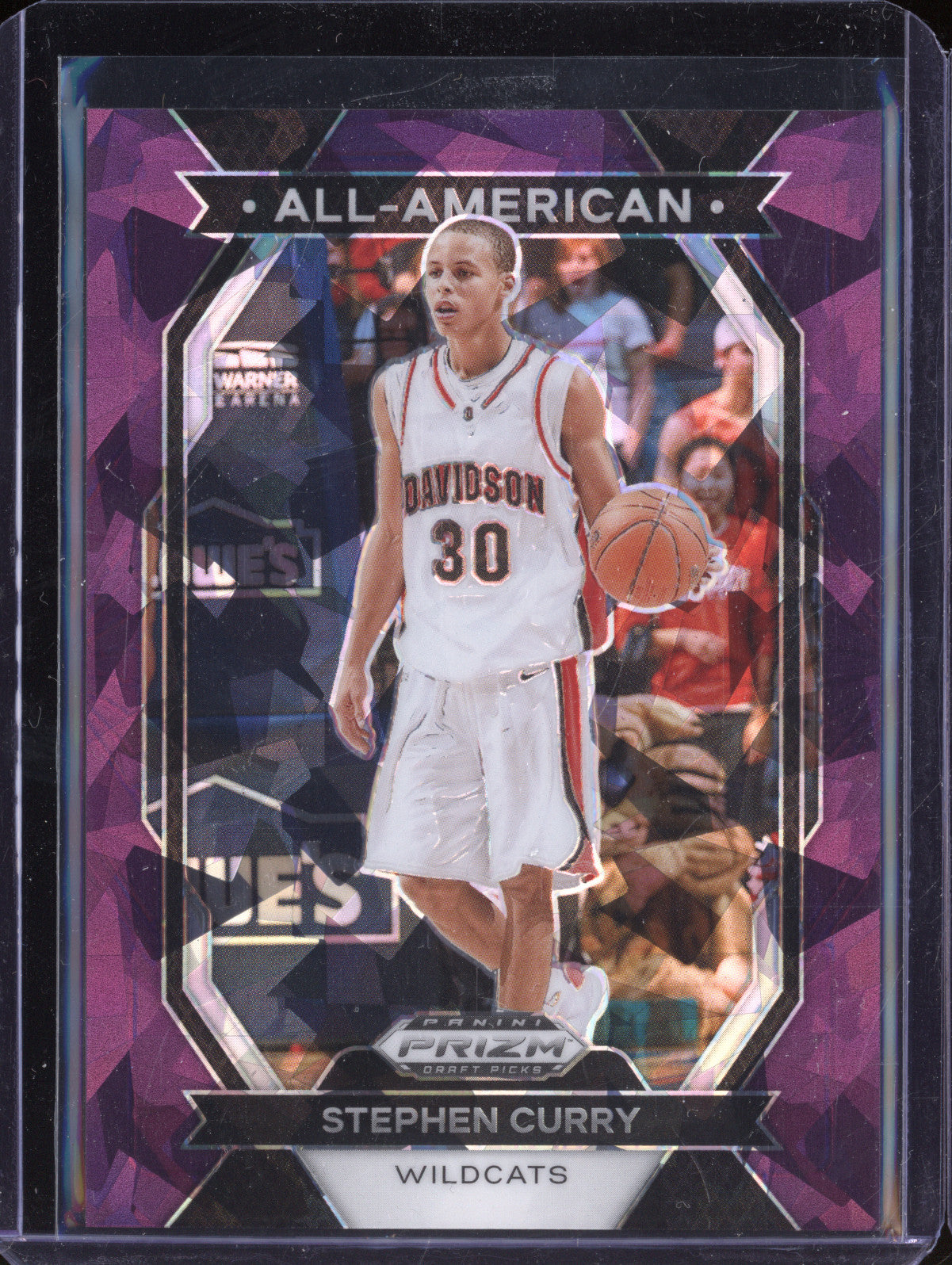 Stephen Curry 2024 Panini Prizm Draft Picks 13 All-American Purple Ice 92/149