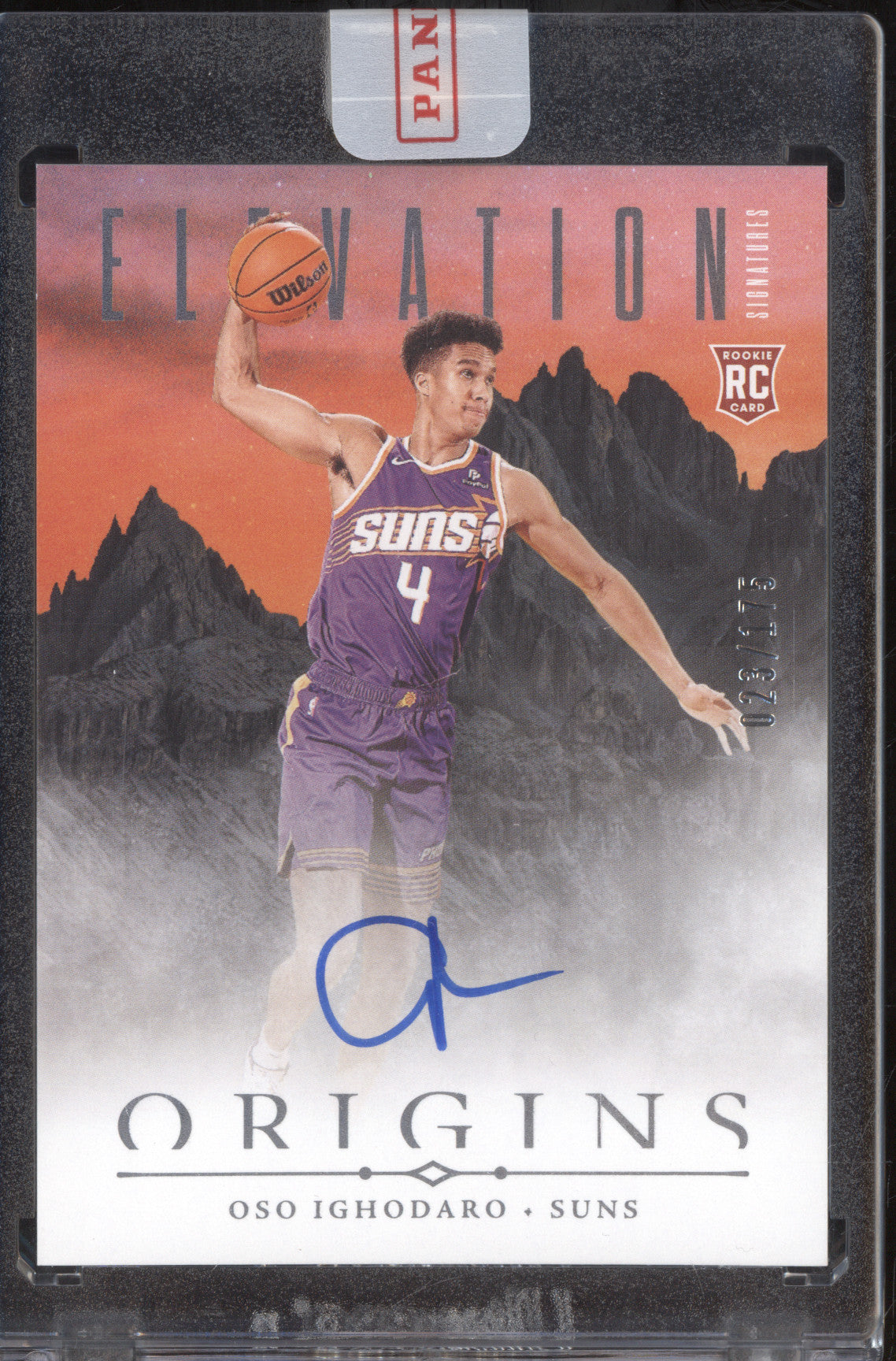 Oso Ighodaro 2024-25 Panini Origins ES-OSO Elevation Rookie Auto RC 23/175