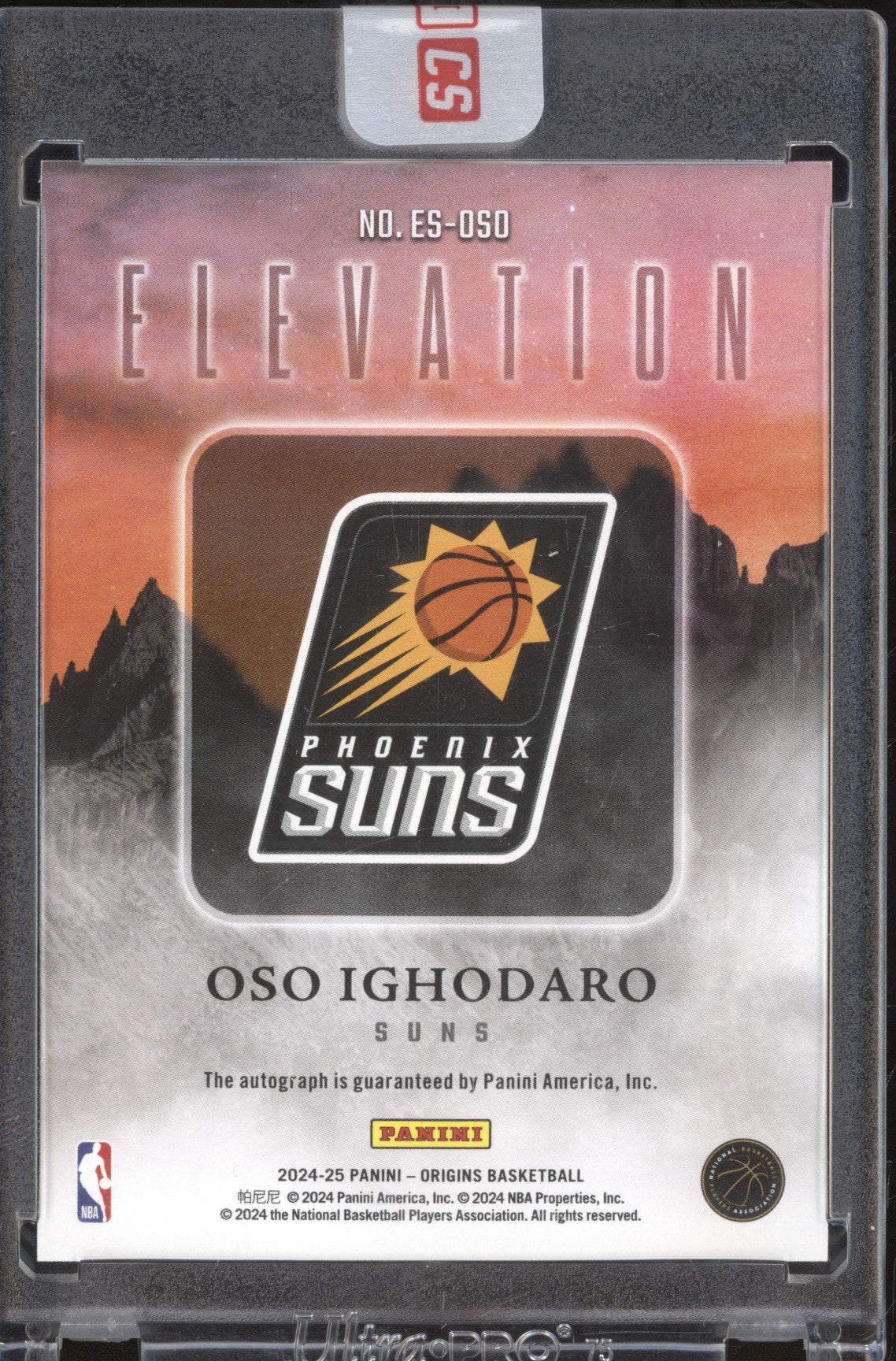Oso Ighodaro 2024-25 Panini Origins ES-OSO Elevation Rookie Auto RC 23/175