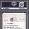 Ja Morant 2022-23 Panini Court Kings 4 Water Color Ruby 119/149 PSA 10