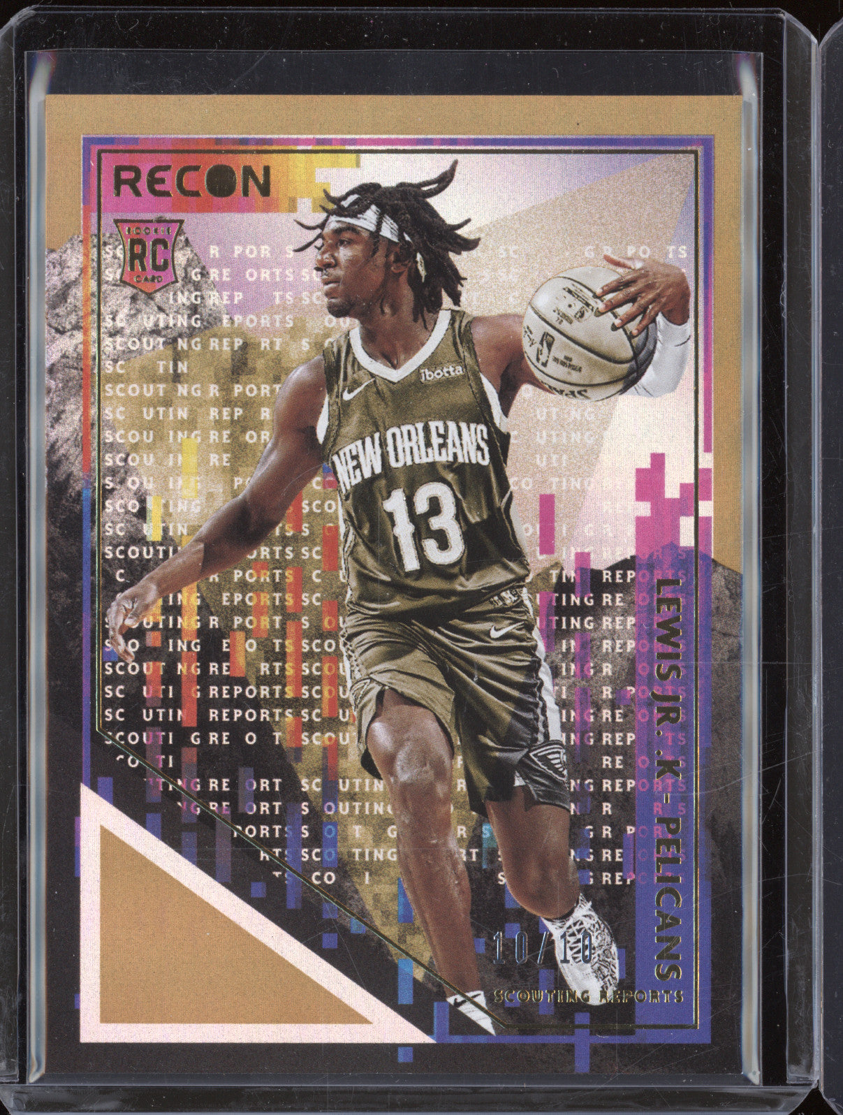 Kira Lewis Jr 2020-21 Panini Recon 22 Scouting Reports Gold RC 10/10