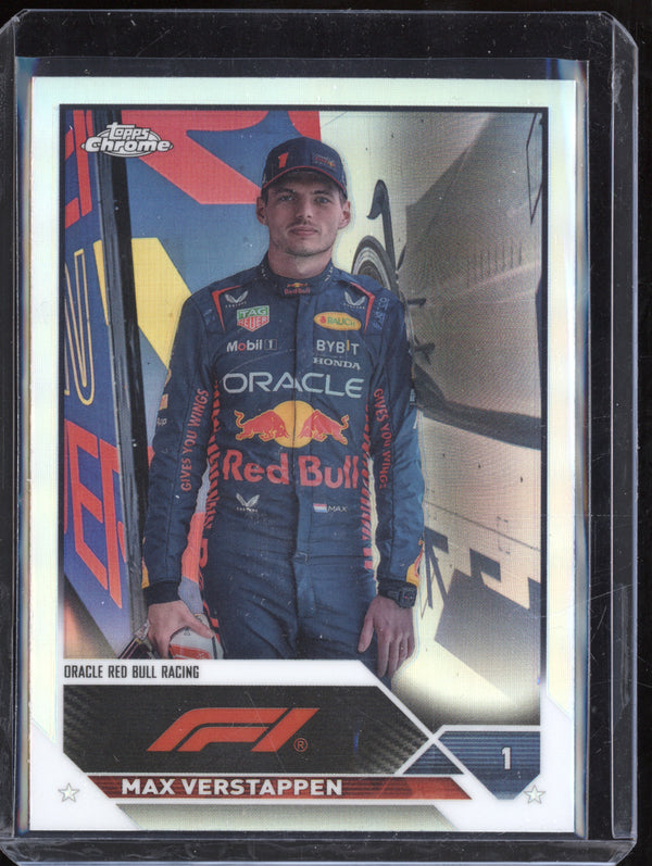 Max Verstappen 2023 Topps Chrome F1 1 Refractor