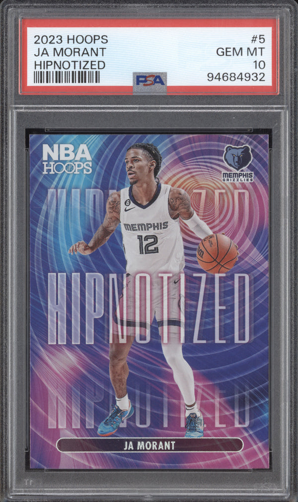 Ja Morant 2023-24 Panini Hoops 5 Hipnotized PSA 10