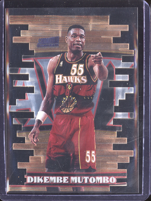 Dikembe Mutombo 1997-98 Topps Stadium Club Triumvirate T4B