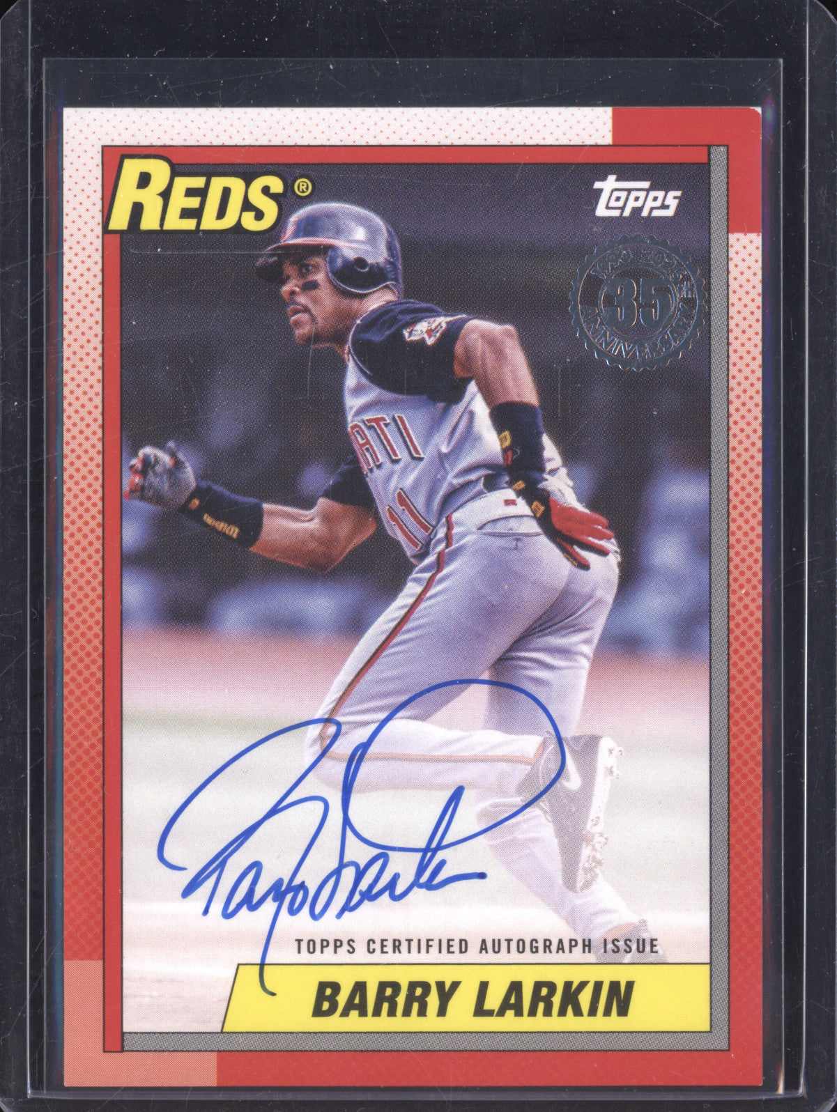 Barry Larkin 2025 Topps  90AU-L 1990 Topps Auto