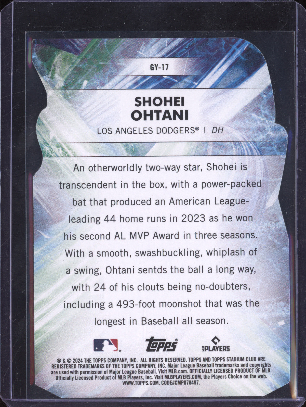 Shohei Otani 2024 Topps Stadium Club GY-17 Goin' Yard
