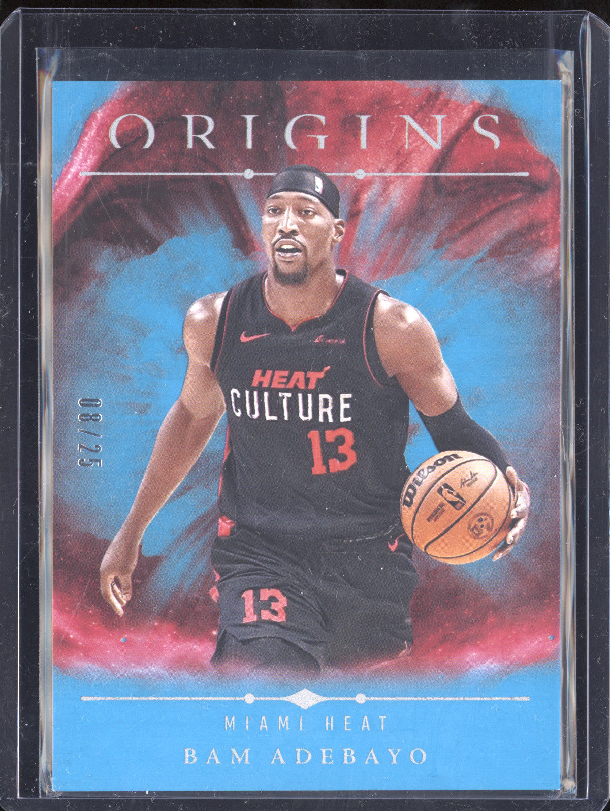 Bam Adebayo 2024-25 Panini Origins 51 Turquoise 8/25