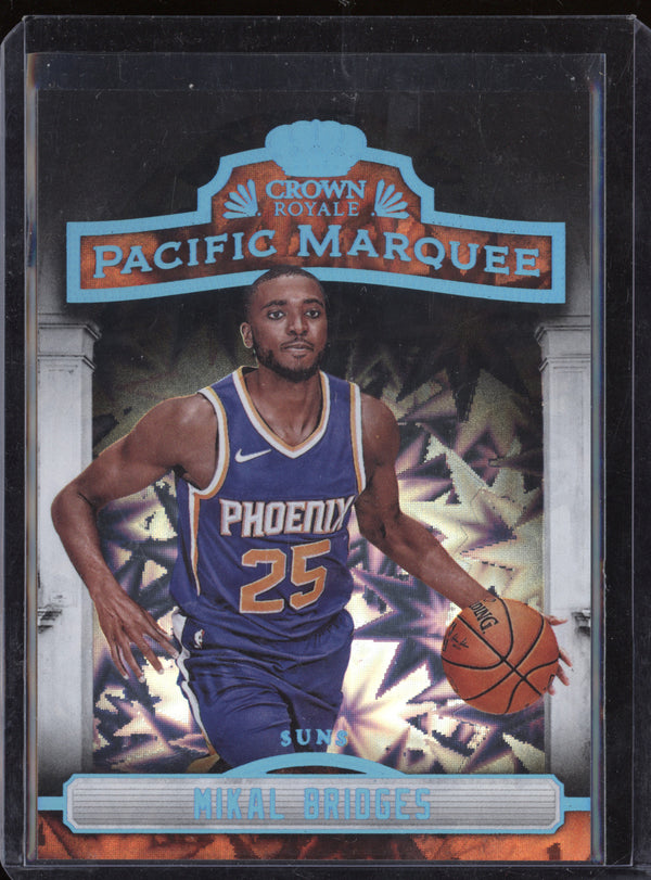 Mikal Bridges 2018-19 Panini Crown Royale 25 Pacific Marquee RC