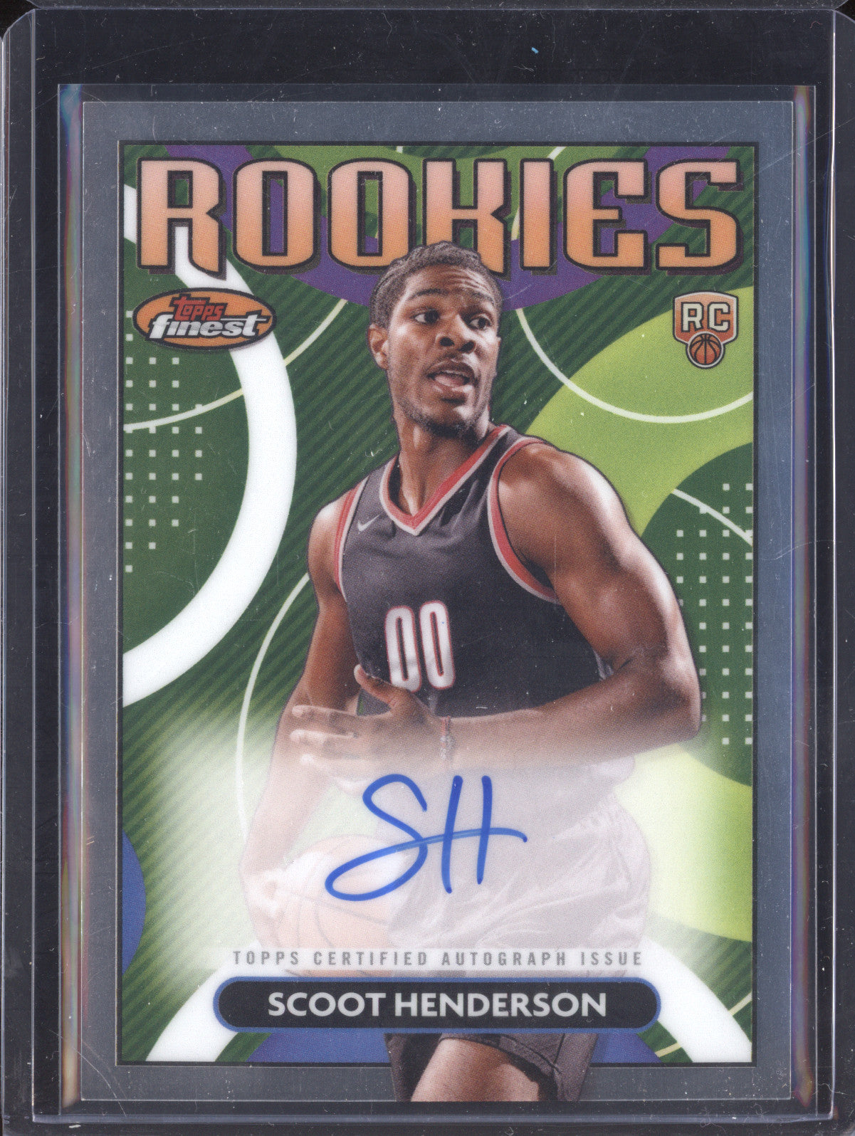 Scoot Henderson 2023-24 Topps Finest RFA-SH Rookie Finest Auto RC