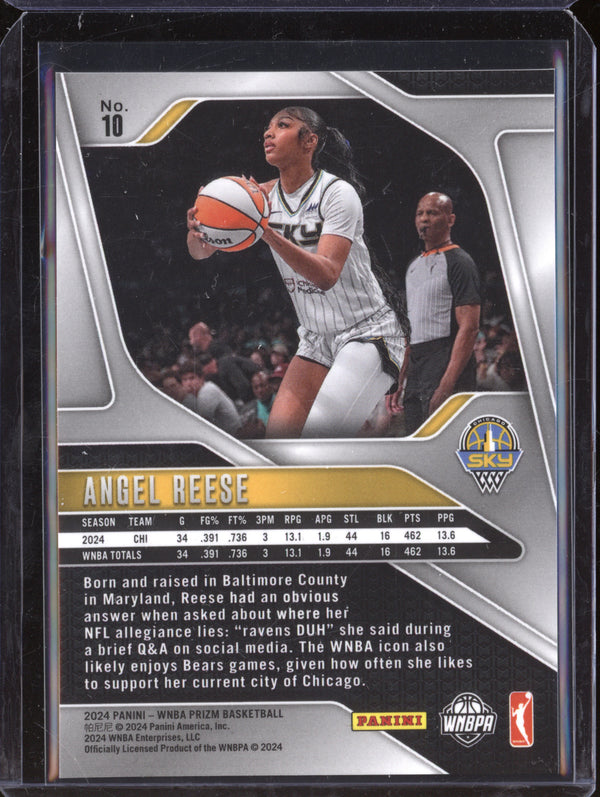 Angel Reese 2024 Panini WNBA Prizm 10 RC