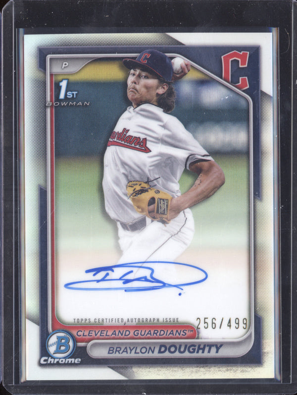 Braylon Doughty 2024 Bowman Chrome CPA-BD Prospect Auto Refractor RC 256/499