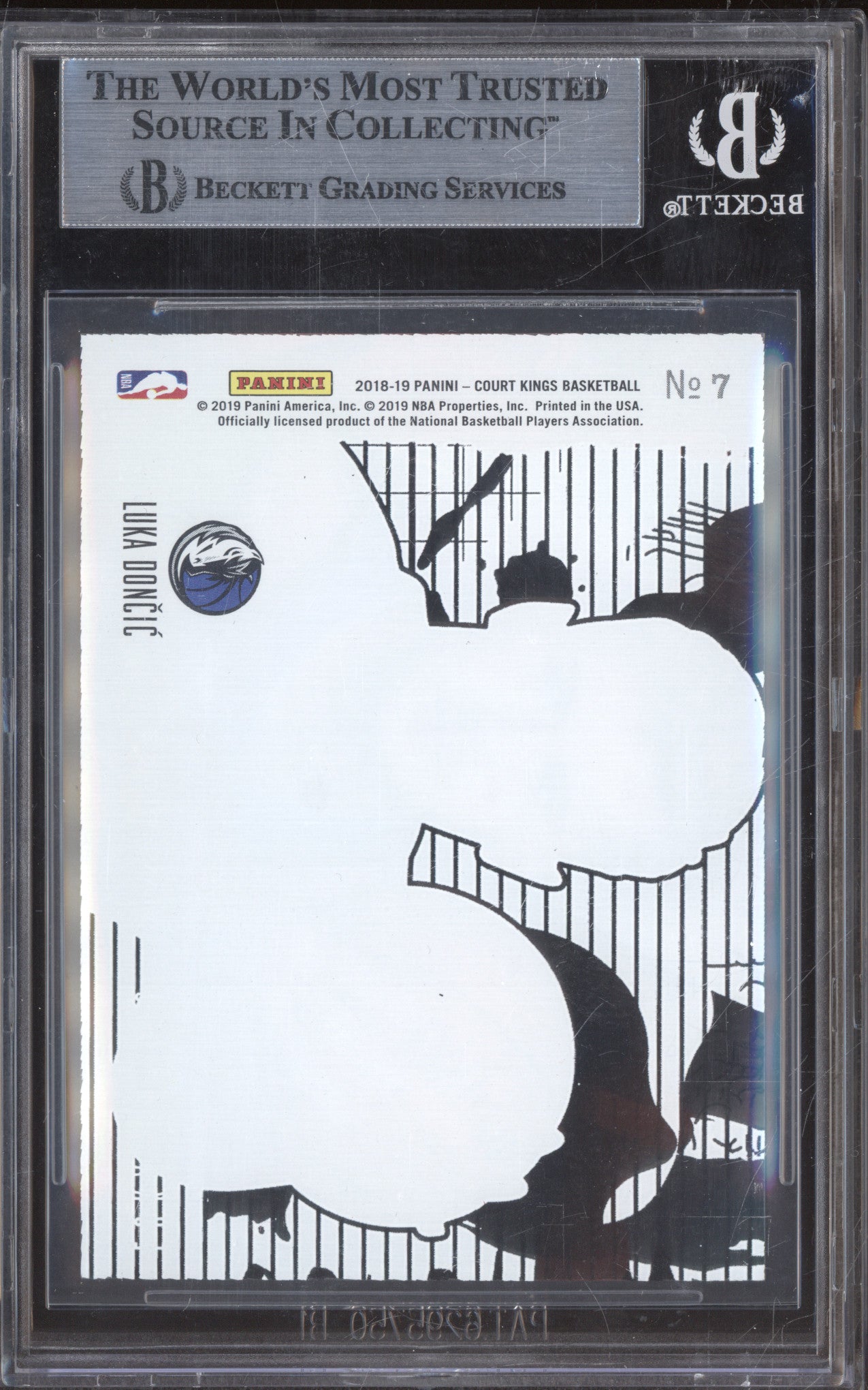 2018-19 Court Kings Acetate Rookie 7 Luka Doncic BGS 9